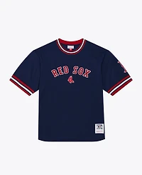 Mitchell & Ness Men's Navy Boston Red Sox Wild Pitch Ringer T-Shirt
