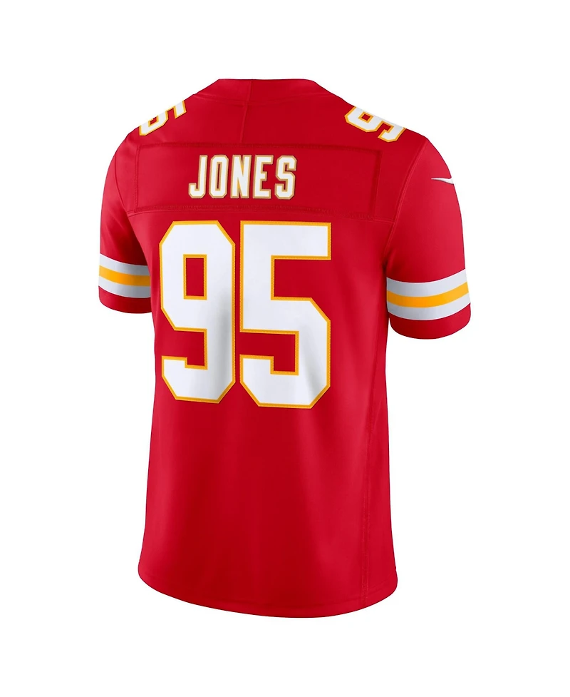 Nike Men's Chris Jones Red Kansas City Chiefs Vapor F.u.s.e. Stitched Limited Jersey