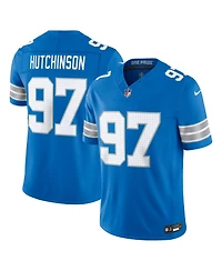 Nike Men's Aidan Hutchinson Blue Detroit Lions Vapor F.u.s.e. Stitched Limited Jersey