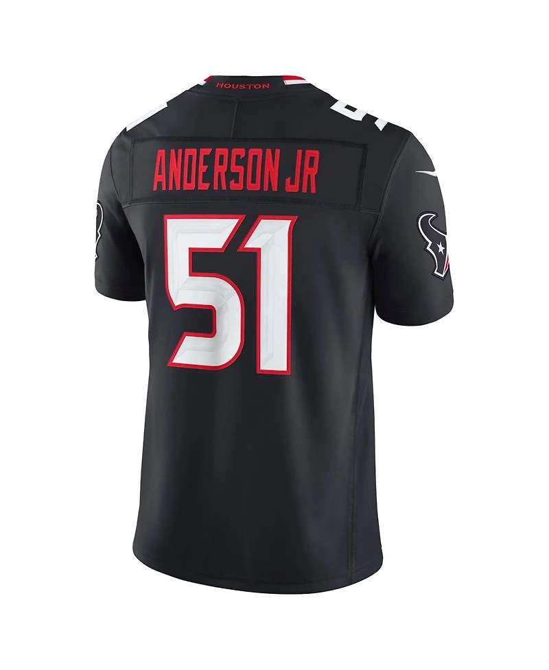 Nike Men's Will Anderson Jr. Navy Houston Texans Vapor F.u.s.e. Stitched Limited Jersey
