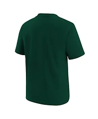 Nike Big Boys and Girls Green Athletics Large Logo T-Shirt