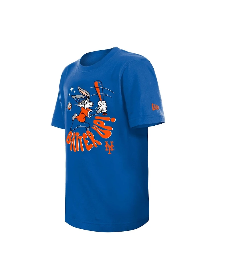 New Era Big Boys and Girls Royal York Mets Looney Tunes T-Shirt
