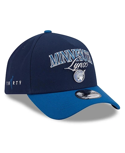 New Era Men's and Women's Navy/Blue Minnesota Lynx Wnba Tip-Off 2026 Metal Badge A-Frame 9FORTY Adjustable Hat