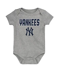 Outerstuff Baby Boys and Girls 3-Piece New York Yankees Home Plate Creeper Set