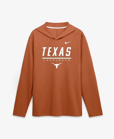 Nike Men's Texas Longhorns 2026 Sideline Lightweight Long Sleeve Hooded Dri-fit T-Shirt