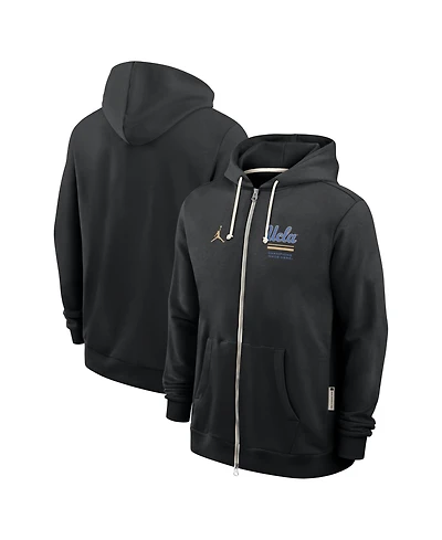 Jordan Men's Black Ucla Bruins 2026 Sideline Standard Issue Dri-fit Full-Zip Hoodie