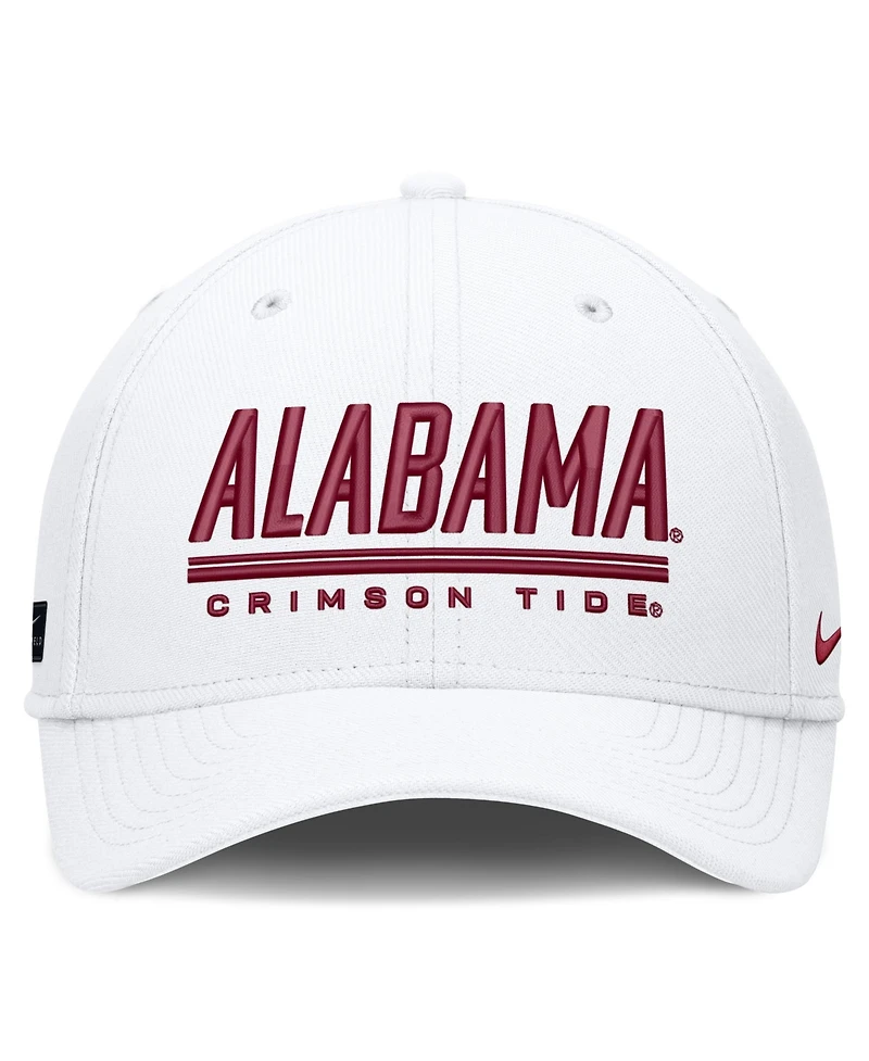Nike Men's White Alabama Crimson Tide Game Day Rise Swooshflex Hat