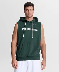 Nike Men's Green Michigan State Spartans 2026 Sideline Sleeveless Dri-fit Hoodie