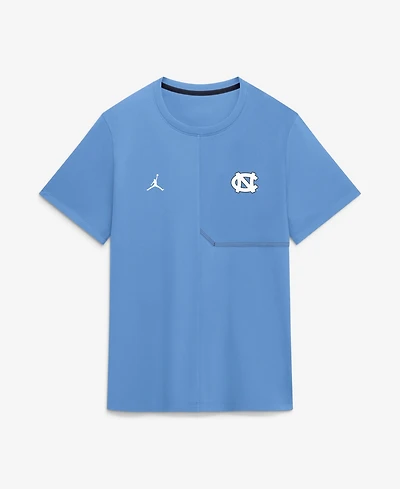 Jordan Men's Carolina Blue North Tar Heels 2026 Sideline Uv Dri-fit Coaches Shirt