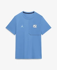 Jordan Men's Carolina Blue North Tar Heels 2026 Sideline Uv Dri-fit Coaches Shirt