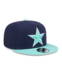 New Era Men's Navy/Light Blue Dallas Cowboys Two-Tone Color Pack 9FIFTY Snapback Hat