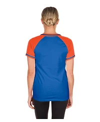 New Era Women's Royal York Mets Gameday V-Neck T-Shirt