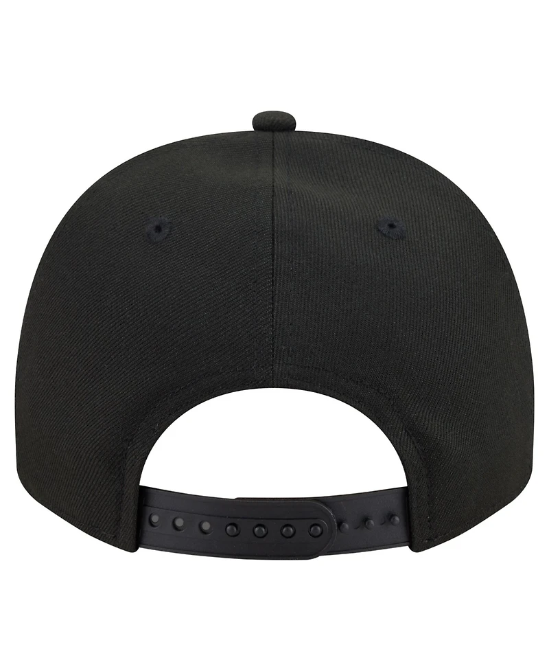 New Era Men's Black Chicago White Sox Motion A-Frame 9FIFTY Snapback Hat