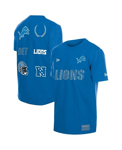 New Era Men's Blue Detroit Lions Match T-Shirt