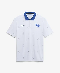 Nike Men's White Kentucky Wildcats Vapor Pattern Dri-fit Polo Shirt