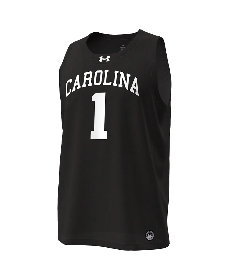 Under Armour Men's Black South Carolina Gamecocks 1 Replica Basketball Jersey