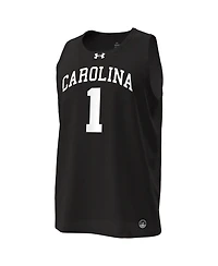 Under Armour Men's Black South Carolina Gamecocks 1 Replica Basketball Jersey
