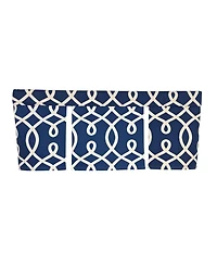 Rlf Home Oblique Pleated Window Valance 100% Cotton Rod Pocket