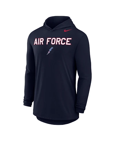 Nike Men's Navy Air Force Falcons Freedom 250 Hooded Long Sleeve T-Shirt