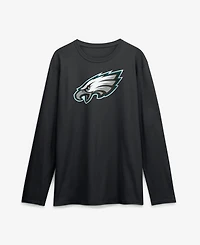 Logo Athletic Men's Black Philadelphia Eagles Primary Long Sleeve T-Shirt