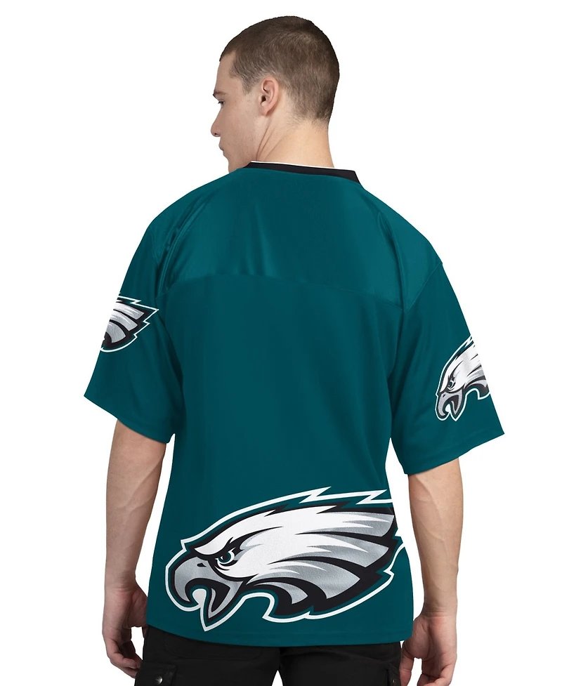 Starter Men's Midnight Green/White Philadelphia Eagles Short Sleeve Long T-Shirt