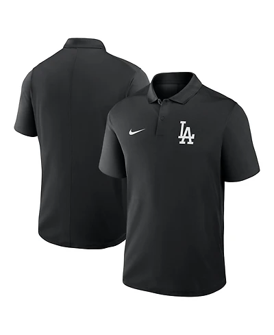 Nike Men's Black Los Angeles Dodgers Dri-fit Victory Polo Shirt