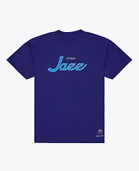 Mitchell & Ness Men's Purple Utah Jazz Wordmark T-Shirt