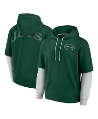 Fanatics Men's and Women's Green New York Jets Sleek Elements Pullover Hoodie