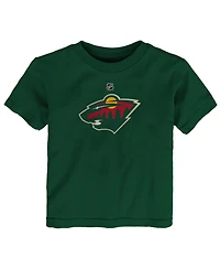 Outerstuff Baby Boys and Girls Green Minnesota Wild Primary Logo T-Shirt