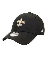 New Era Men's Black New Orleans Saints Core Team 9FORTY Adjustable Hat