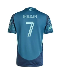 Adidas Men's Cristian Roldan Blue Seattle Sounders Fc 2025 The Salish Sea Kit On-Field Authentic Jersey