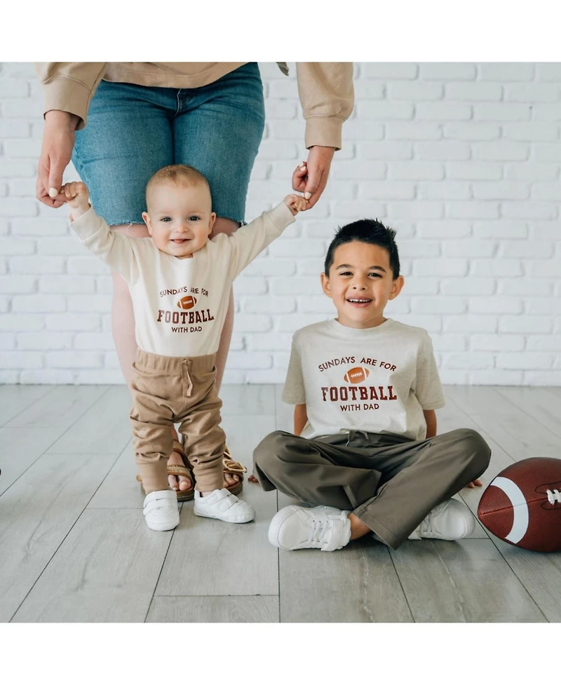Sweet Wink Baby Boys Sundays Are For Football Long Sleeve Romper