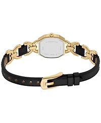 Fossil Women's Harlow Three-Hand Leather and Gold-Tone Stainless Steel Watch 22mm