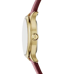 Fossil Women's Gilmore Three-Hand Red Leather Watch 28mm