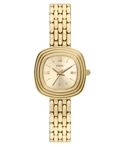 Fossil Women's Genevive Three-Hand Gold-Tone Stainless Steel Watch 30mm