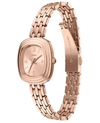 Fossil Women's Genevive Three-Hand Rose Gold-Tone Stainless Steel Watch 30mm