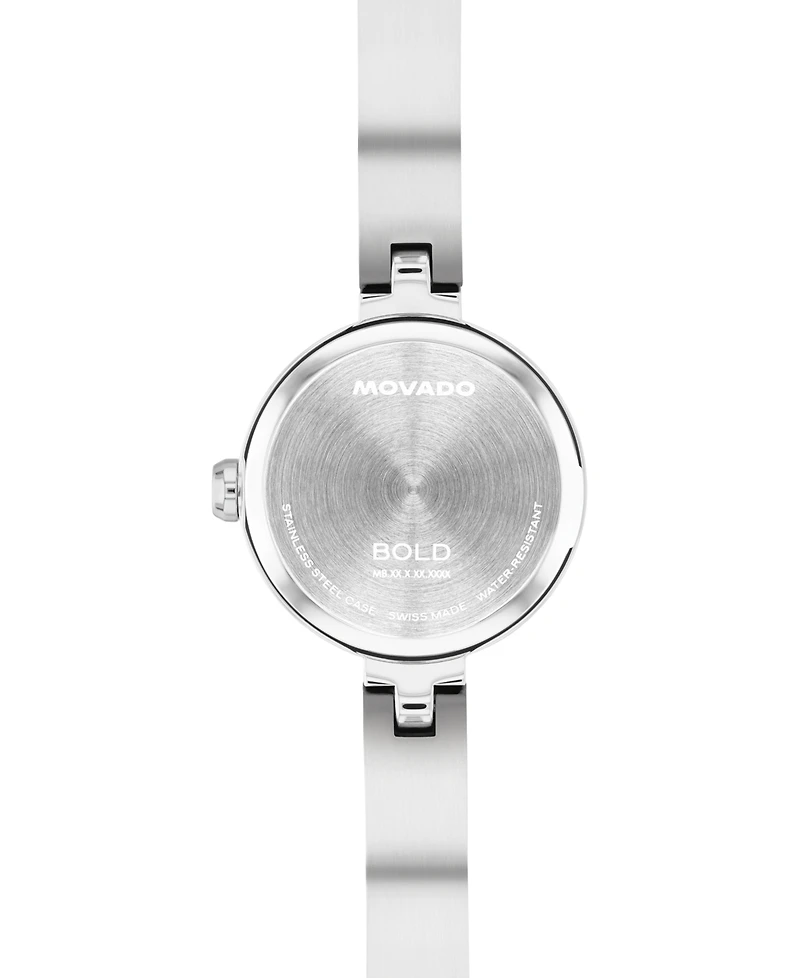 Movado Women's Bold Bangle Mini Swiss Quartz Stainless Steel Watch 22.50mm