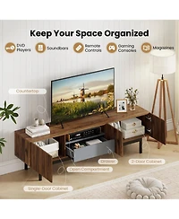 Slickblue Modern Mid-Century Tv Cabinet with Drawer