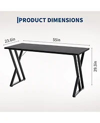 gaomon Modern Rectangular Dining Table for 6 – Sturdy Wood Construction Spacious Family Kitchen and Room Furniture
