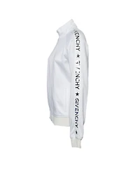 Pre-Owned Givenchy Women's Metallic Logo Print Jersey Jacket