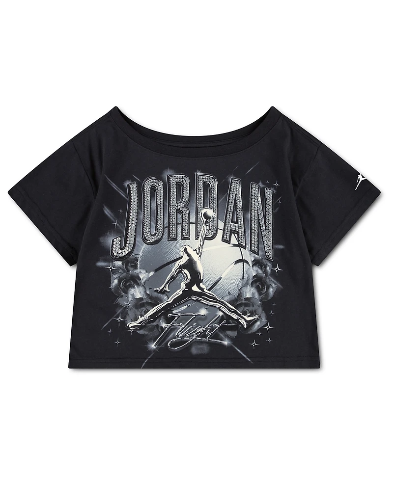 Jordan Girls' 7-16 Graphic Short-Sleeve T-Shirt