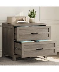 gaomon Farmhouse Lateral File Cabinet 2 Deep Drawers, Large Filing Storage