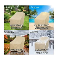 gaomon Patio Chair Covers for Outdoor Furniture, Waterproof 2 Pack, Heavy Duty Oxford Cloth, Large Lawn Deep Seat Lounge