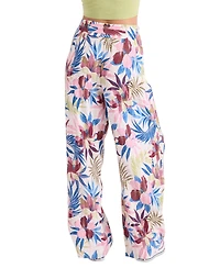 Volcom Women's Pull-On Wide-Leg Swim Cover-Up Pants