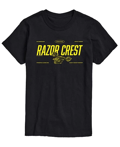 Airwaves Men's The Mandalorian & Grogu Razor Crest Graphic T-Shirt