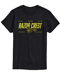 Airwaves Men's The Mandalorian & Grogu Razor Crest Graphic T-Shirt