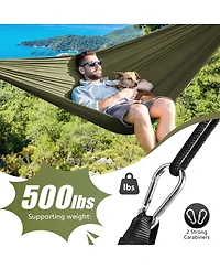 Piscifun Portable Lightweight Camping Hammock With Tree Straps Carry Bag For Outdoor Travel