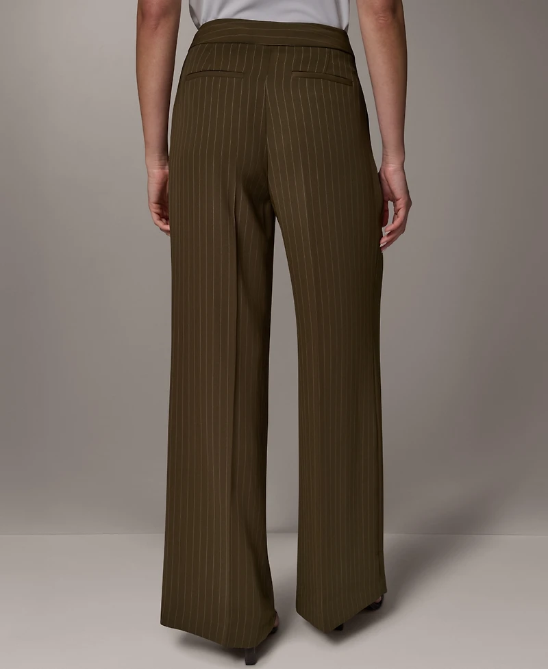 Donna Karan New York Women's High-Rise Full-Length Pants
