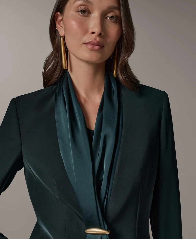 Donna Karan New York Women's Scarf Collar Blazer