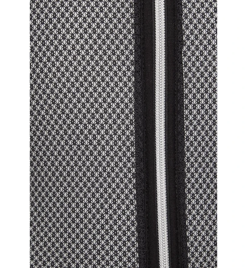 Lascana Women's Zipper Detail Mesh Teddy